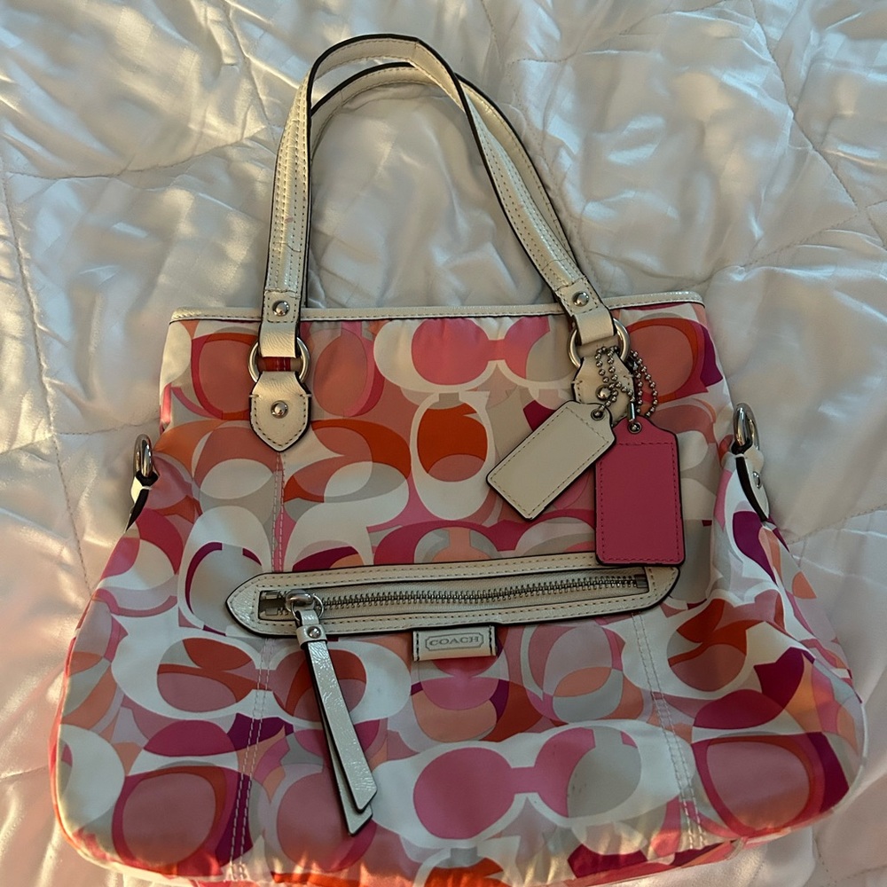 Coach Multicolor Patterned Shoulder Bag